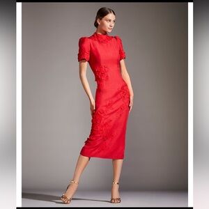 ANTONIO MELANI Red Floral Dress
